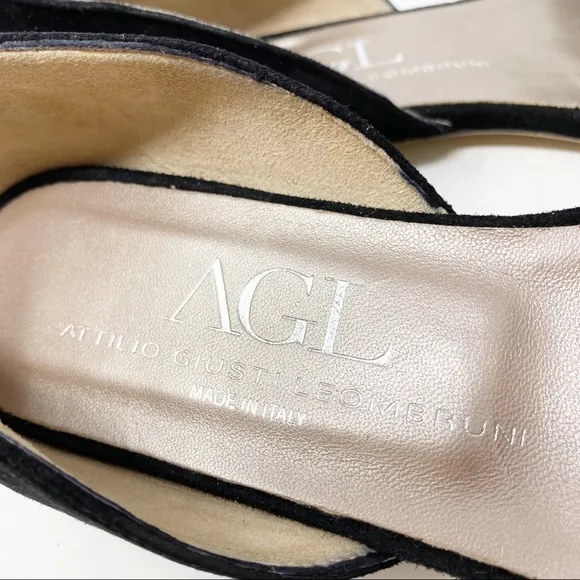AGL Attilio Giusti Leombruni Black D'Orsay Flats