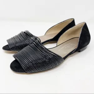 AGL Attilio Giusti Leombruni Black D'Orsay Flats