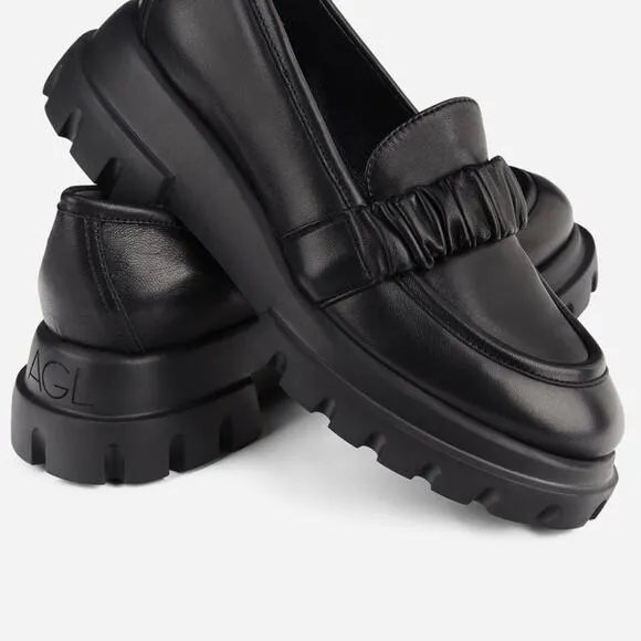 AGL Celeste Moccasin with Rouche, Size 10, New with Tag MSRP $435