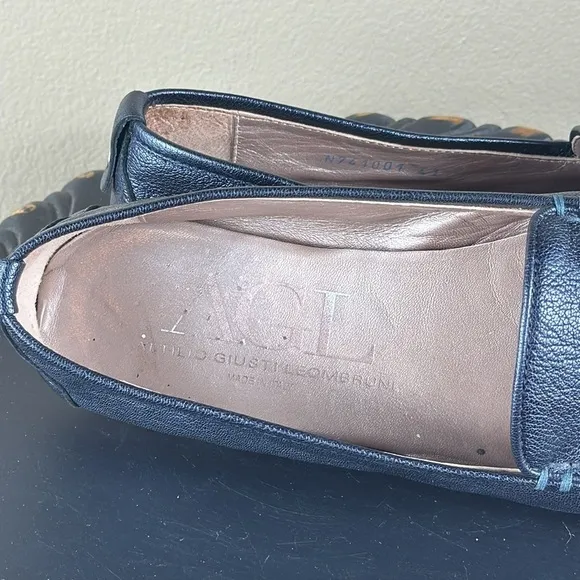 AGL navy blue loafers, size 41