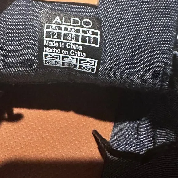 Aldo Ithail Fashion Sneaker Mens 12 Lace Up Black Round Toe Grunge Streetwear