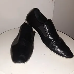 Aldo black leather loafers size 43