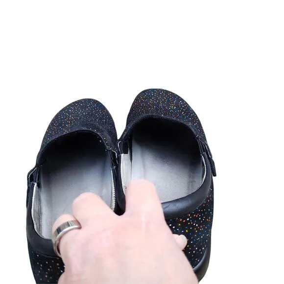 Alegria KAR -763XW Paityn Sprinkles Loafers Slip On Comfort Clogs Sz EU 42