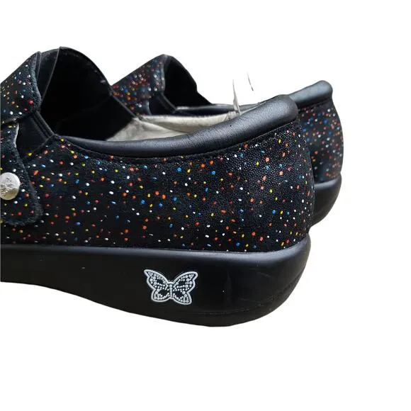 Alegria KAR -763XW Paityn Sprinkles Loafers Slip On Comfort Clogs Sz EU 42