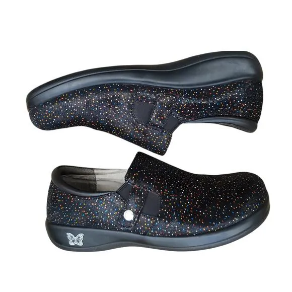 Alegria KAR -763XW Paityn Sprinkles Loafers Slip On Comfort Clogs Sz EU 42
