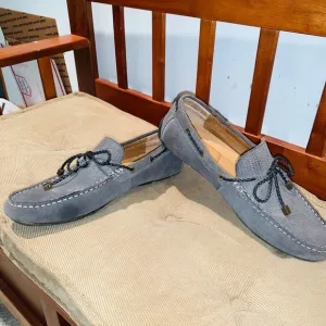 Alfani Cable Suede Grey Loafers.