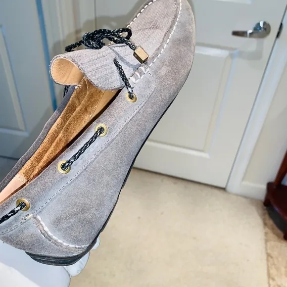 Alfani Cable Suede Grey Loafers.