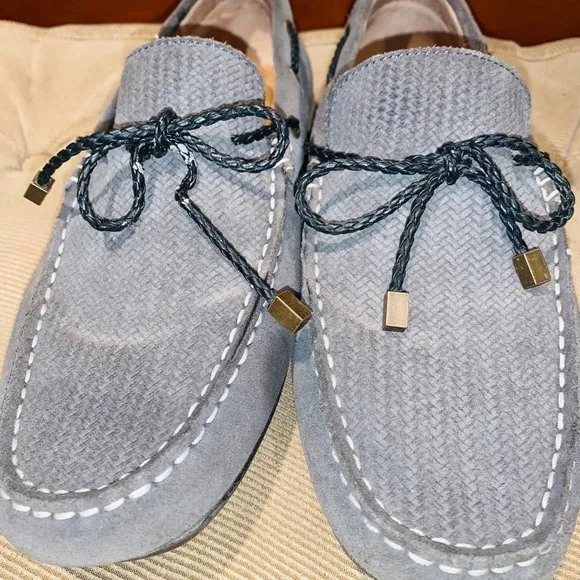 Alfani Cable Suede Grey Loafers.