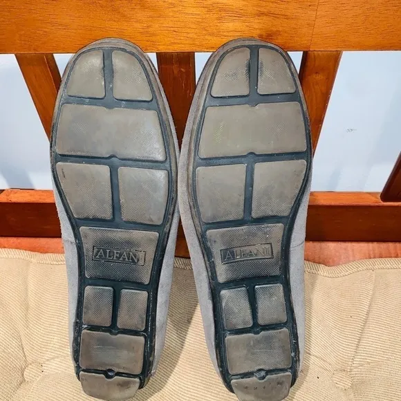 Alfani Cable Suede Grey Loafers.