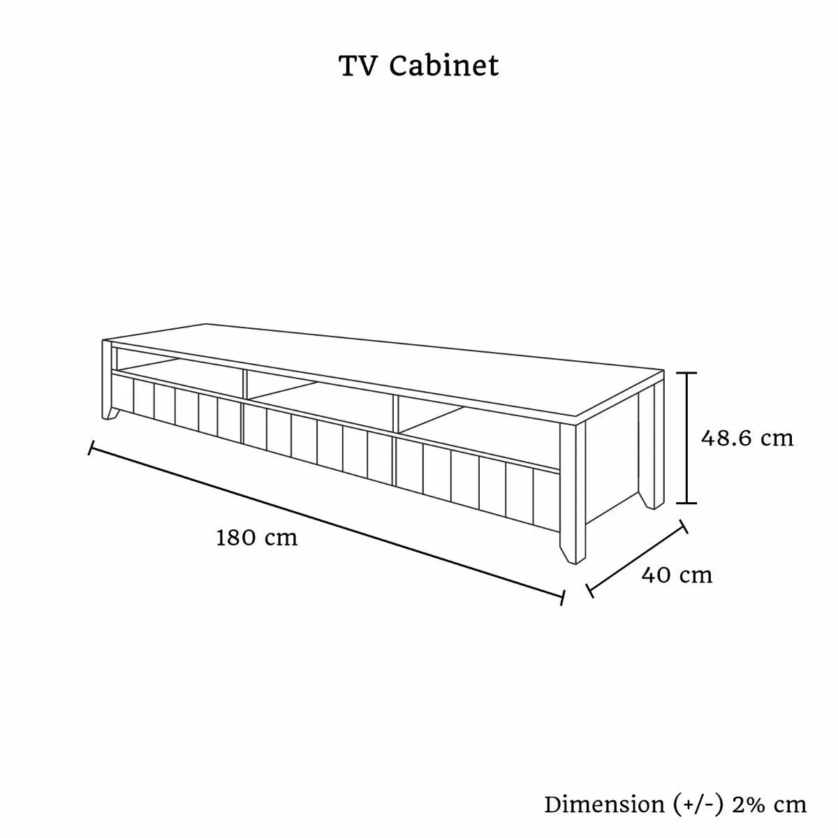 Alice TV Cabinet 3 Drawers