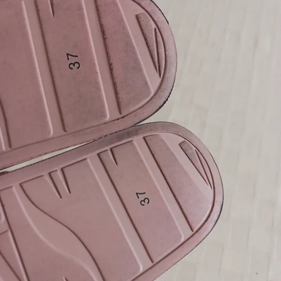 All Saints Karli Taupe Slides Sandals