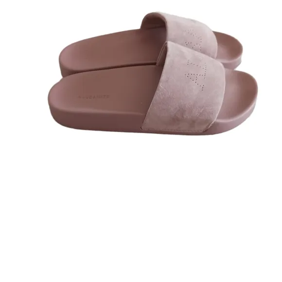 All Saints Karli Taupe Slides Sandals