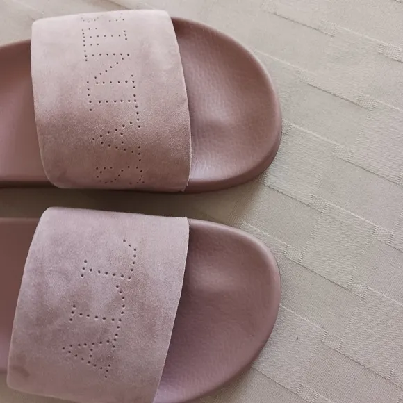 All Saints Karli Taupe Slides Sandals