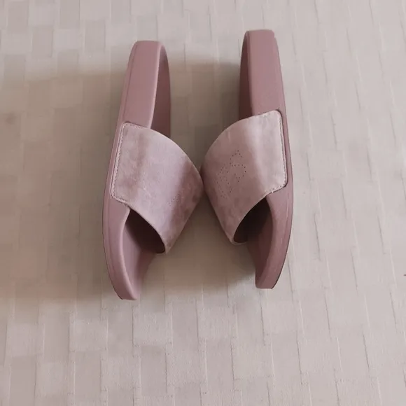 All Saints Karli Taupe Slides Sandals