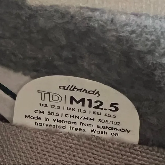 Allbirds Men's Tree Dasher light grey Sneakers Size 12.5 NEW IN BOX