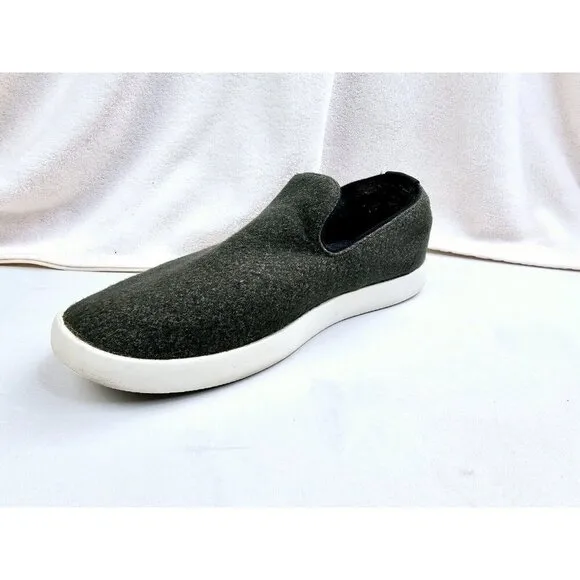 Allbirds Size 12 Men's WL Green Wool Loafers/Loungers Slip On Logo Comfort Shoes
