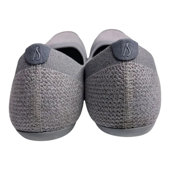 Allbirds Tree Breezers Woven Knit Round Toe Comfy Ballet Flats Seashell Blue 10