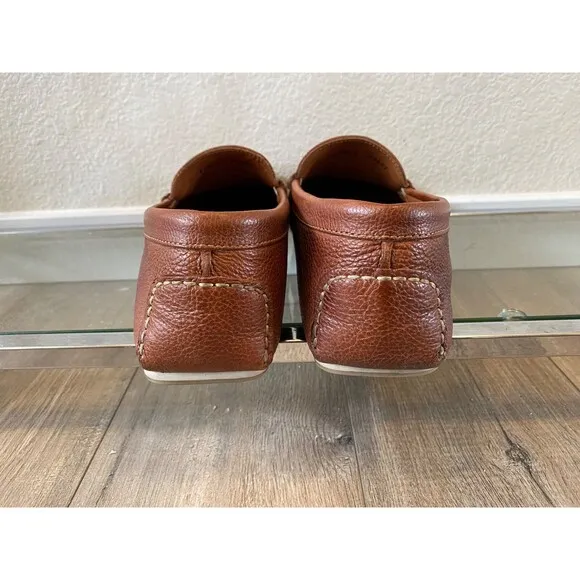 Allen Edmonds &quot;SUPER SPORT DRIVER&quot; Leather Penny Loafers 11.5 D Dark Chili