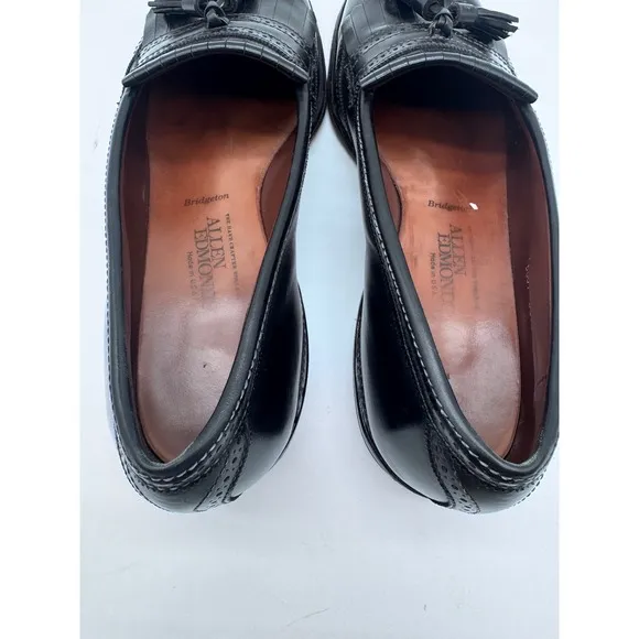 Allen Edmonds Bridgeton Tassel Loafers Leather Dress Shoes Black Size 12
