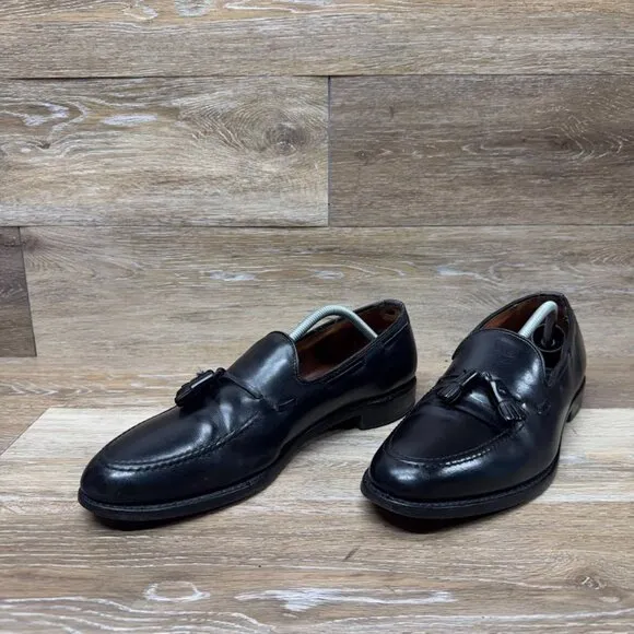 Allen Edmonds Grayson Tassel Black Leather Loafers Men's Size 12