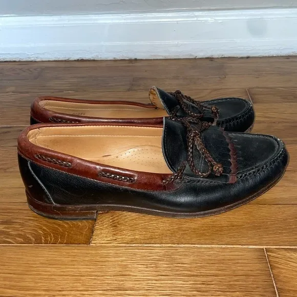 Allen Edmonds Leather Vintage Woodstock Fringe Tassel Loafers