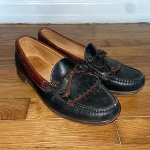 Allen Edmonds Leather Vintage Woodstock Fringe Tassel Loafers