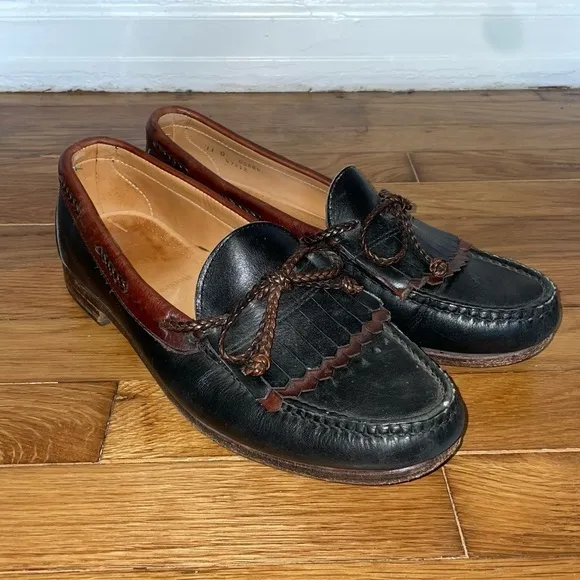 Allen Edmonds Leather Vintage Woodstock Fringe Tassel Loafers
