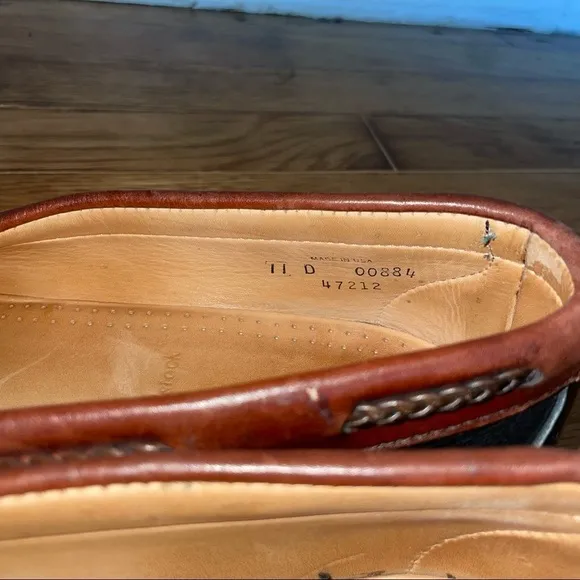 Allen Edmonds Leather Vintage Woodstock Fringe Tassel Loafers