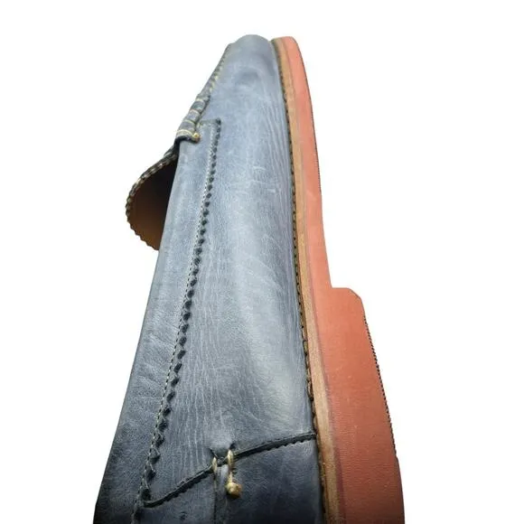 ALLEN EDMONDS Loafers Men Size 15 D AE Sedona Blue Slip On Factory Distressed
