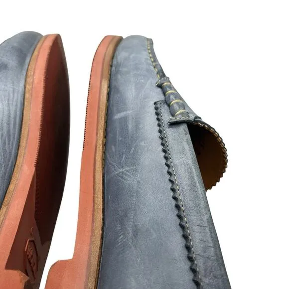 ALLEN EDMONDS Loafers Men Size 15 D AE Sedona Blue Slip On Factory Distressed