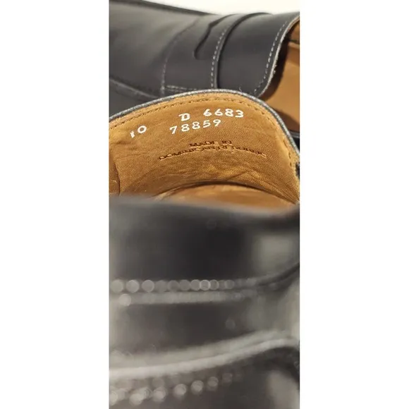 Allen Edmonds Randolph Slip On Loafers Meet Sneakers Black On Black Leather 10D