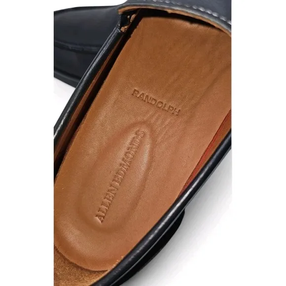 Allen Edmonds Randolph Slip On Loafers Meet Sneakers Black On Black Leather 10D