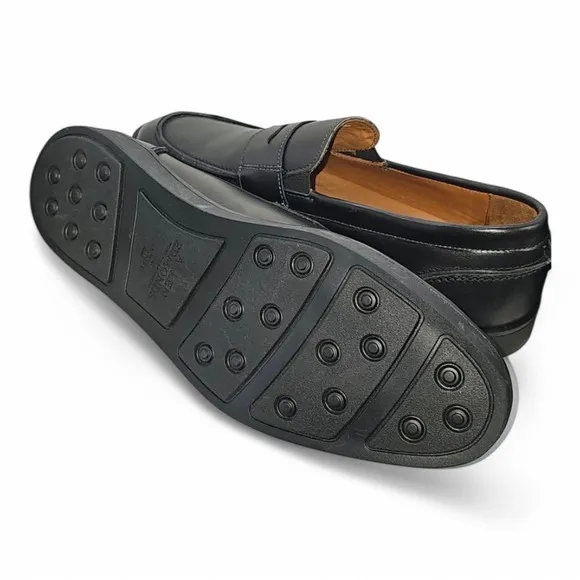 Allen Edmonds Randolph Slip On Loafers Meet Sneakers Black On Black Leather 10D