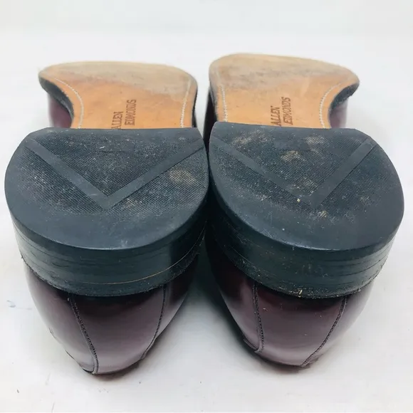 Allen Edmonds Saratoga Burgundy Leather Tasseled Loafers