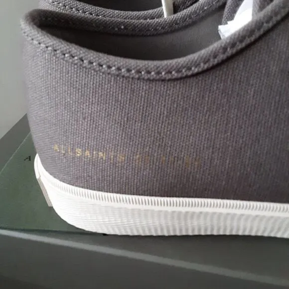 AllSaints Theo Men's size 10M Low Top Charcoal Gray Sneaker