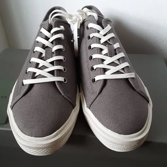 AllSaints Theo Men's size 10M Low Top Charcoal Gray Sneaker