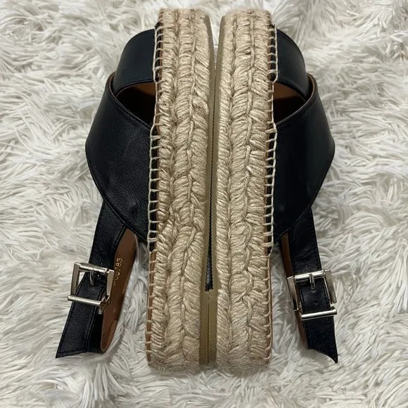 ALOHAS Crossed Platform Espadrille Sandals - Size 38 US 7-7.5 - NWOT