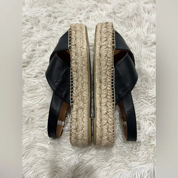 ALOHAS Crossed Platform Espadrille Sandals - Size 38 US 7-7.5 - NWOT