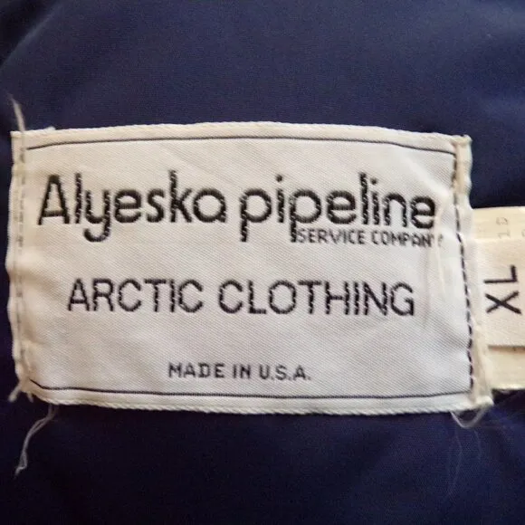 Alyeska Pipeline Vintage USA Fire Resistant Goose Down Insulated Pants - XL