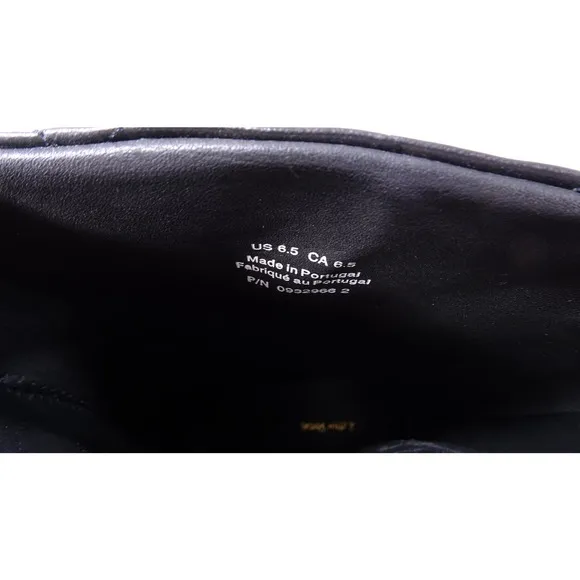 &amp; Other Stories Women's Quilted Leather Flat Moto Boots 6.5 NWOB 298