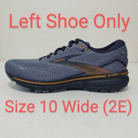 Amputee Single Brooks Ghost 15 Men's Shoe Size 10 Wide (2E) ONLY ONE SHOE