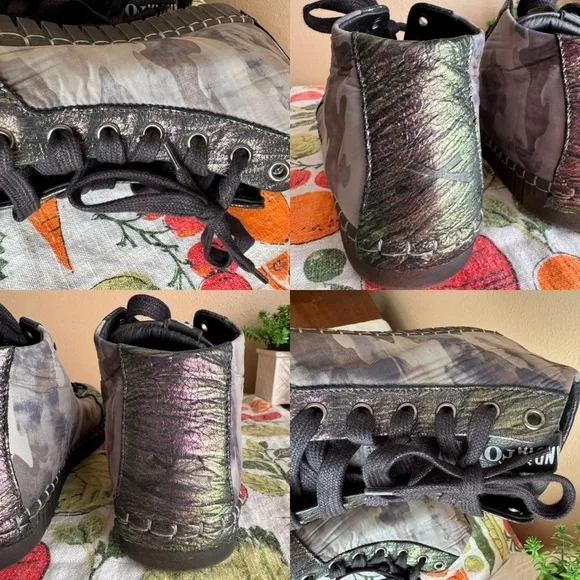 Andia Fora metallic camo sneakers size 37