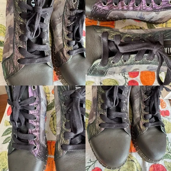 Andia Fora metallic camo sneakers size 37