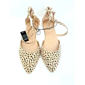 Ankle strap D'Orsay flats in cheetah torrid Leopard print women romantic size 9