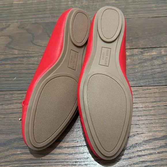 Anne Klein Luci Ballet Flats | Red | Size 7.5