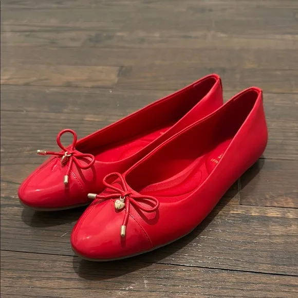 Anne Klein Luci Ballet Flats | Red | Size 7.5