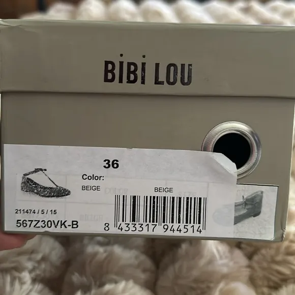Anthropologie Bibi Lou | Rhinestone Ballet Flats | 36 / 6