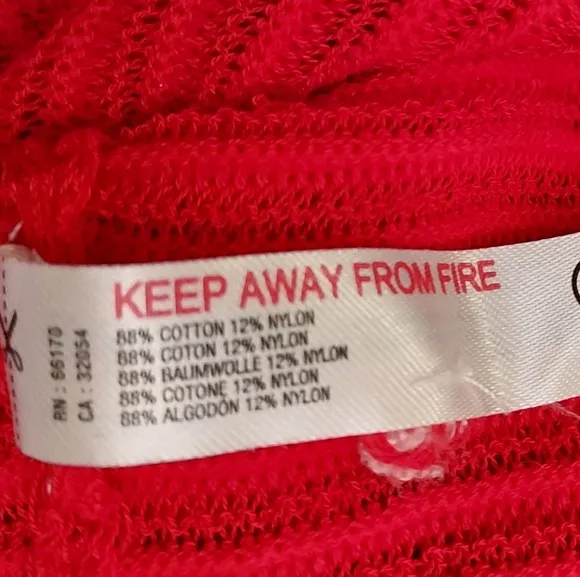 Anthropologie Daily Practice Red Pullover Sweater Size XS Open Back