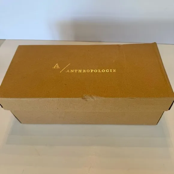 Anthropologie Joelle Braided Sandals in Gold Metallic NIB