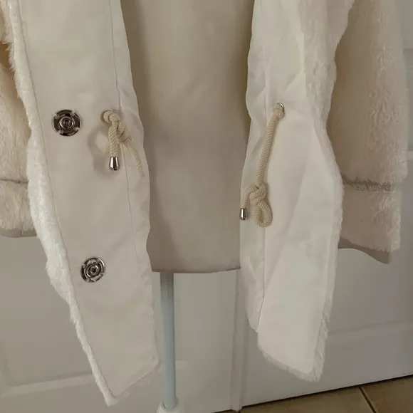 ANTHROPOLOGIE Maeve Cinched Faux Fur Coat